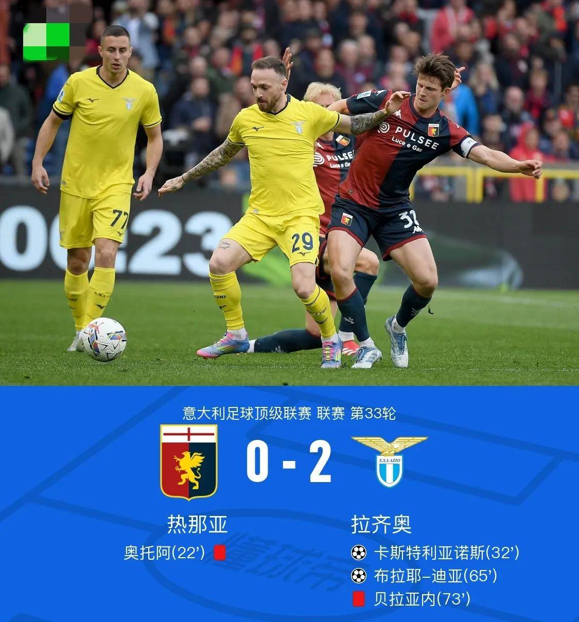 MK体育app-拉齐奥客场挫败热那亚，继续高歌猛进的简单介绍